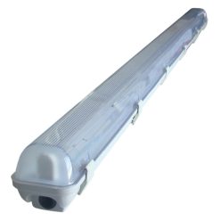   Corp de iluminat etanș pentru tuburi LED, alimentare pe o parte 230 V, 50 Hz, G13, 600 mm, IP65, ABS/PC
