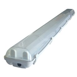   Corp de iluminat protejat pentru tuburi LED, alimentare pe o singură parte 230 V, 50 Hz, G13, 600 mm, IP65, ABS/PC