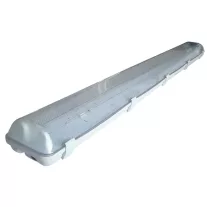   Védett lámpatest LED csövekhez, egyoldalas betáp 230 V, 50 Hz, G13, 1200 mm, IP65, ABS/PC,