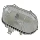 Műanyag hajólámpa ovális fém ráccsal max.60W