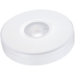   Védett mozgásérzékelő, mennyezetre, lapos, fehér 230V, 50 Hz, 2000W, 360°, 1-8 m, 10 s-15 min, 3-2000lux,IP65
