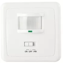   Mozgásérzékelő, süllyesztett, fehér 230 V, 50 Hz 160°, 3-2000lux, 10s-7min