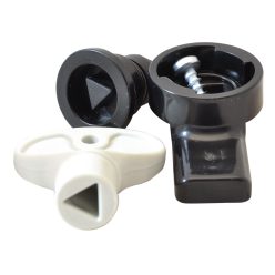 Műanyag zár TME szekrényekhez, háromszög