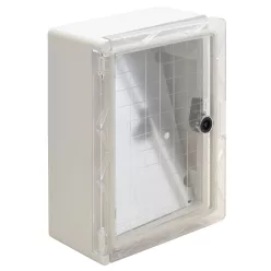   Műanyag elosztószekrény 330×250×130mm átlátszó ajtóval