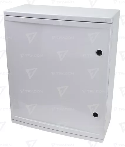 Műanyag elosztószekrény maszkos H×W×D=800×600×260mm, IP65, IK10, 1000V AC/DC, RAL7035