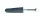 Négyszögletes tipli+csavar, sötétszürke M10