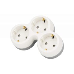 Többférőhelyes átalakító csatlakozó, szürke + fehér