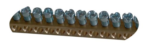 Rézsín (N/PE) max.63A, 230/400VAC, 1m, W×H=8×8mm, d=5.1mm, 138pol