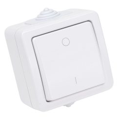   Falon kívüli kétpólusú kapcsoló 10AX/250VAC, IP54, (102)