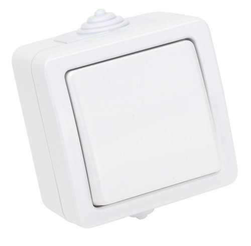 Falon kívüli 1-áramkörös kapcsoló 10AX/250VAC, IP54,(101)