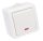 Falon kívüli 1-áramkörös kapcsoló, jelzőfénnyel 10AX/250VAC, IP54, (101)
