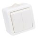 Falon kívüli 2-áramkörös váltókapcsoló 10AX/250VAC, IP54, (106/2)