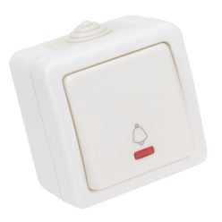   Falon kívüli csengőnyomó, jelzőfénnyel 10AX/250VAC, IP54, (N101)