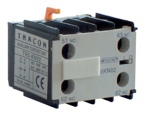 Homlokoldali segédérintkező TR1K segédkontaktorokhoz 230V, 50Hz, 2A, 2×NC+2×NO