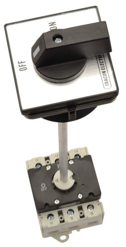 Szakaszoló kapcsoló ajtókupplunggal 400V, 50Hz, 63A, 3P, 18,5kW, 64×64mm