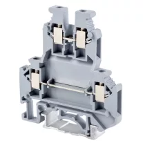   Emeletes ipari sorozatkapocs, csavaros, sínre, szürke 0,2-2,5mm2, 500VAC, 32A