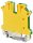 Védővezető ipari sorozatkapocs, csavaros, sínre, zöld/sárga 0,2-2,5mm2, 32A