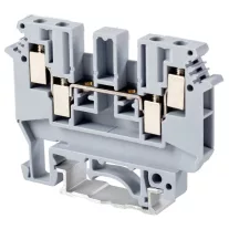   Négykapcsos ipari sorozatkapocs, csavaros, sínre, szürke 0,2-4mm2, 690VAC, 32A