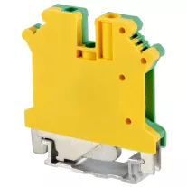  Védővezető ipari sorozatkapocs, csavaros, sínre, zöld/sárga 0,2-4mm2, 41A