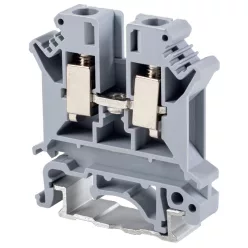   Fázisvezető ipari sorozatkapocs, csavaros, sínre, szürke 0,2-6mm2, 800VAC, 57A