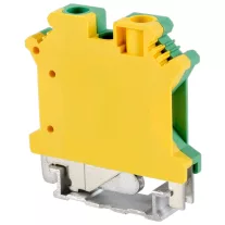  Védővezető ipari sorozatkapocs, csavaros, sínre, zöld/sárga 0,2-6mm2, 57A