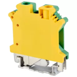   Védővezető ipari sorozatkapocs, csavaros, sínre, zöld/sárga 0,2-6mm2, 57A