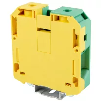   Védővezető ipari sorozatkapocs, csavaros, sínre, zöld/sárga 1000V 192A 16-95 mm2