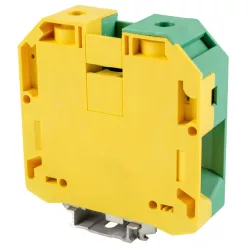   Védővezető ipari sorozatkapocs, csavaros, sínre, zöld/sárga 1000V 230A 25-95 mm2