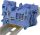 Nullavezető ipari sorozatkapocs, rugós, sínre, kék 0,14-1,5mm2, 500VAC, 17,5A