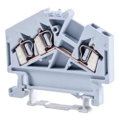   Fázisvezető ipari sorozatkapocs, rugós, sínre, szürke 800V 24A 0.08-2.5 mm2 3P
