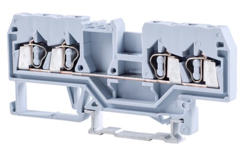 Fázisvezető ipari sorozatkapocs, rugós, sínre, szürke 800V 20A 0.08-2.5 mm2 4P