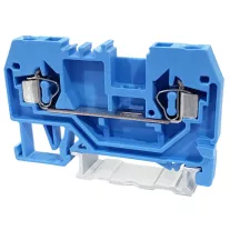   Nullavezető ipari sorozatkapocs, rugós, sínre, kék 800V 24A 0.08-2.5 mm2 2P