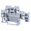 Emeletes ipari sorozatkapocs,rugós, sínre, szürke 500V 20A 0.08-2.5 mm2 4P