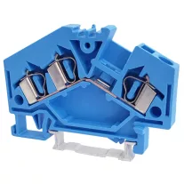   Nullavezető ipari sorozatkapocs, rugós, sínre, kék 800V 32A 0.08-4 mm2 3p