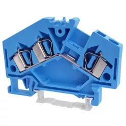   Nullavezető ipari sorozatkapocs, rugós, sínre, kék 800V 32A 0.08-4 mm2 3p