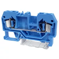  Nullavezető ipari sorozatkapocs, rugós, sínre, kék 800V 32A 0.08-4 mm2 2P
