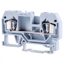  Fázisvezető ipari sorozatkapocs, rugós, sínre, szürke 800V 32A 0.08-4 mm2 2P
