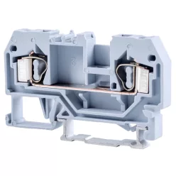  Fázisvezető ipari sorozatkapocs, rugós, sínre, szürke 800V 32A 0.08-4 mm2 2P