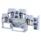 Emeletes ipari sorozatkapocs,rugós, sínre, szürke 500V 26A 0.08-4 mm2 4P