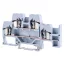 Emeletes ipari sorozatkapocs,rugós, sínre, szürke 500V 26A 0.08-4 mm2 4P