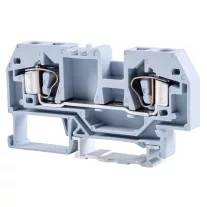   Fázisvezető ipari sorozatkapocs, rugós, sínre, szürke 800V 41A 0.2-6 mm2 2P