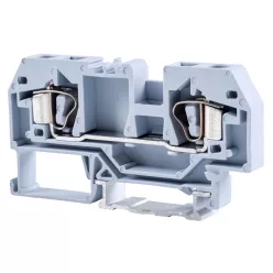   Fázisvezető ipari sorozatkapocs, rugós, sínre, szürke 800V 41A 0.2-6 mm2 2P