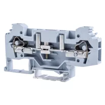   Mérő ipari sorozatkapocs, csavaros, sínre, szürke 250V 41A 0.2-6 mm2 2P