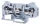 Mérő ipari sorozatkapocs, csavaros, sínre, szürke 250V 41A 0.2-6 mm2 2P