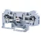 Mérő ipari sorozatkapocs, csavaros, sínre, szürke 250V 41A 0.2-6 mm2 2P