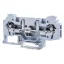 Mérő ipari sorozatkapocs, csavaros, sínre, szürke 250V 41A 0.2-6 mm2 2P