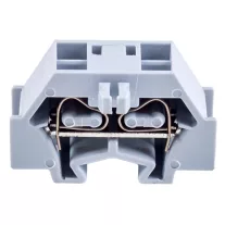   Mini rugós ipari sorozatkapocs, csavarral rögzíthető, szürke 400V 18A 0.08-1.5 mm2 2P