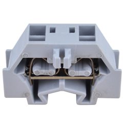   Mini rugós ipari sorozatkapocs, csavarral rögzíthető, szürke 400V 18A 0.08-1.5 mm2 2P