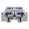Mini rugós ipari sorozatkapocs, csavarral rögzíthető, szürke 500V 24A 0.08-2.5 mm2 2P
