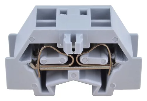 Mini rugós ipari sorozatkapocs, csavarral rögzíthető, szürke 500V 24A 0.08-2.5 mm2 2P